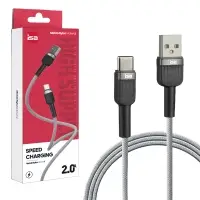 Кабель BX-7 USB на Type-C 1m 2A ISA серо-черный