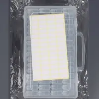 Органайзер для хранения мелочей, 64 баночки, 13&times;22&times;5 см, с наклейками, прозрачный