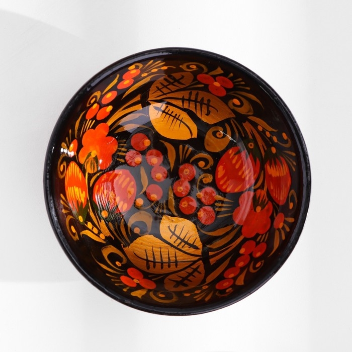 Розетка для варенья, 5х9 см,  150мл., хохлома Розетка для варенья, 5х9 см,  150мл., хохлома