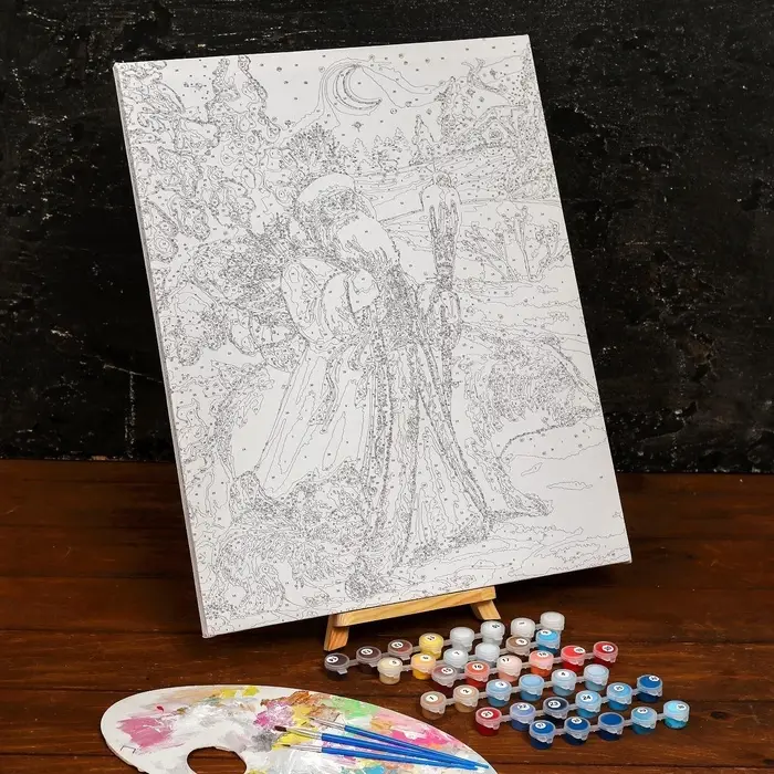 Картина по номерам на холсте с подрамником &laquo;Новый год! Дед Мороз&raquo;, 40&times;50 см