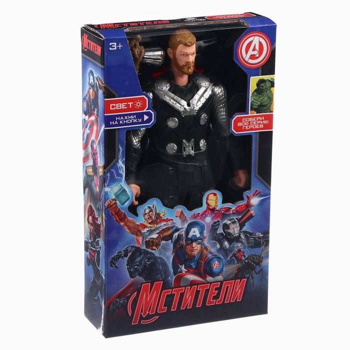 Фигурка MARVEL «Мстители. Тор с короткими волосами», коллекционная, с оружием, световые эффекты Фигурка MARVEL «Мстители. Тор с короткими волосами», коллекционная, с оружием, световые эффекты