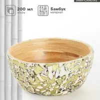 Миска, 10&times;10&times;5 см, бамбук