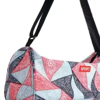 Сумка спортивная на молнии TEXTURA, боковой карман-сетка, регулируемый ремень, средний размер, красная