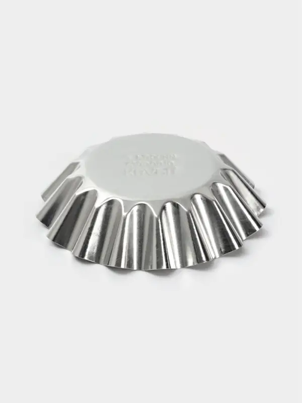 Форма для выпечки кекса, d=8.3 см, h=2.1 см, жесть, серебристая