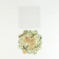 Коробка для печенья, кондитерская упаковка с пластиковой крышкой, «Пчёлка», 10.5 х 10.5 х 3 см