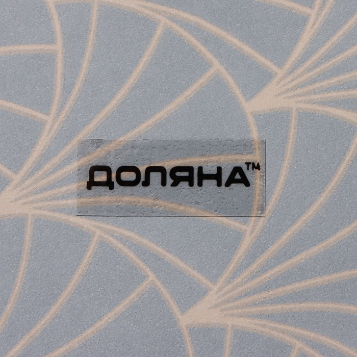 Этажёрка - фруктовница круглая Доляна «Золотое перо», 2 яруса, d=25/20 см, стекло, цвет чёрный