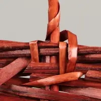 Корзина плетёная для хранения, ива, коричневая, набор 3 шт.