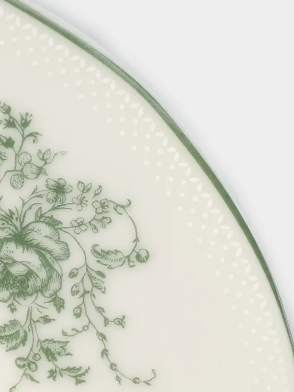 Тарелка WY Emerald Essence, d=26.5 см, фарфор, белая