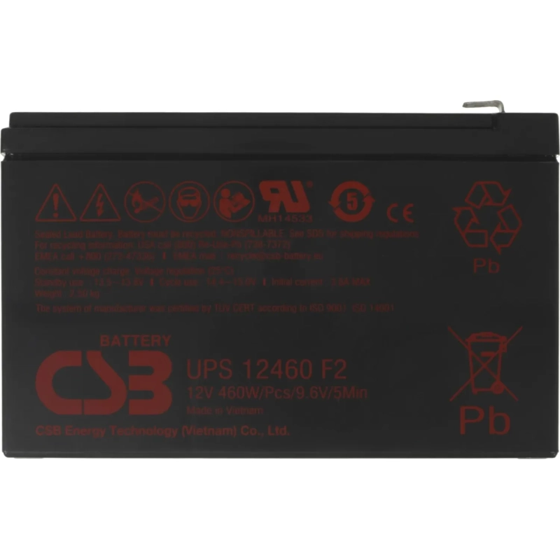 Батарея для ИБП CSB UPS12460 F2 12В 9А.ч