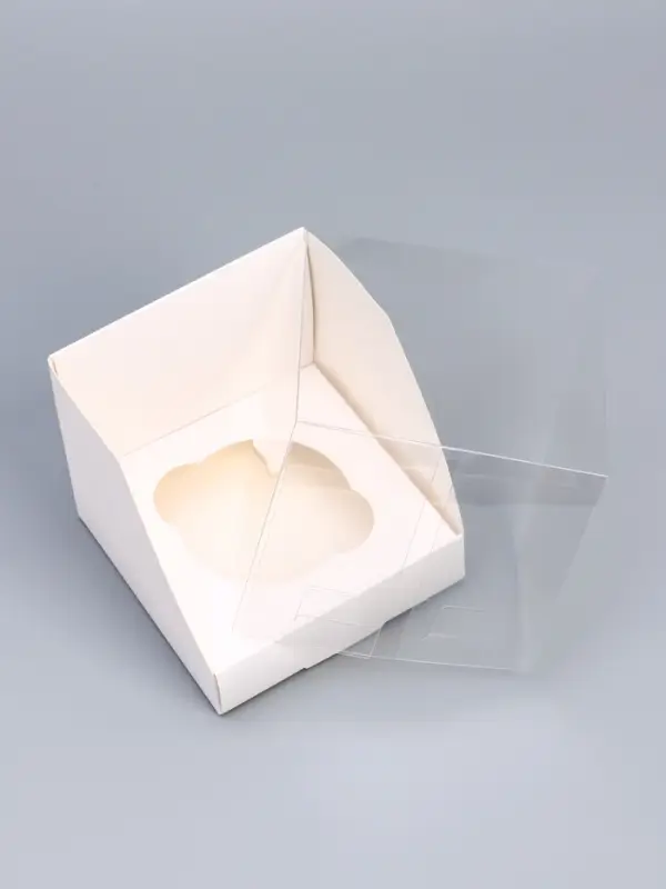 Коробка для 1 капкейка с прозрачной крышкой, 10.5×10.5×10 см, кондитерская упаковка Коробка для 1 капкейка с прозрачной крышкой, 10.5×10.5×10 см, кондитерская упаковка
