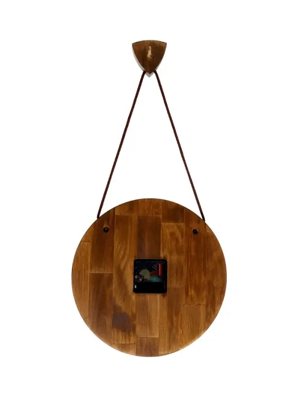 Часы настенные, интерьерные, бесшумные, d-30 см, дерево на подвесе Часы настенные, интерьерные, бесшумные, d-30 см, дерево на подвесе