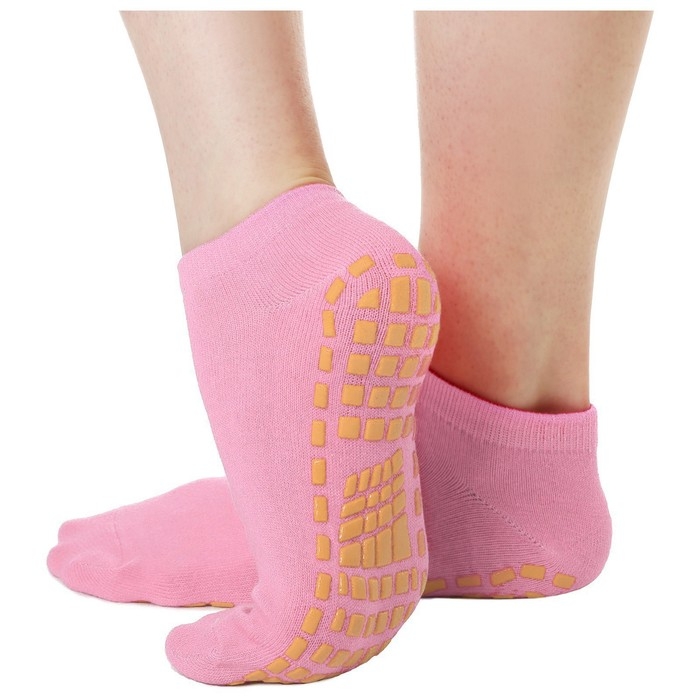 Носки для йоги Sangh, прорезиненные, р. 36-41, цвет розовый Носки для йоги Sangh, прорезиненные, р. 36-41, цвет розовый