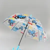 Зонт прозрачный купол d=76см, Синий трактор