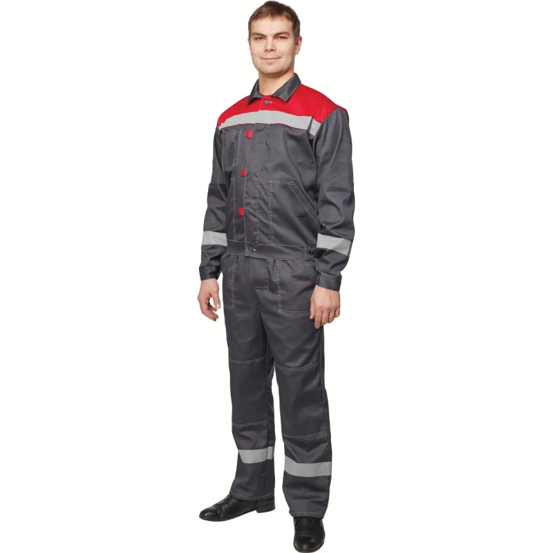 Костюм лет муж (куртка, пк) л20 сер/крас 112-116/170-176 (Арсенал-СП)