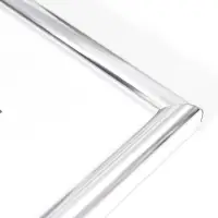 Фоторамка пластик "Радуга" 30х40 см, серебро (пластик)