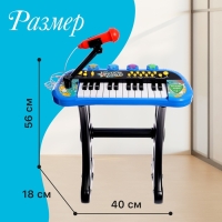 Синтезатор напольный «Музыкальный мир», световые, звуковые эффекты, с микрофоном