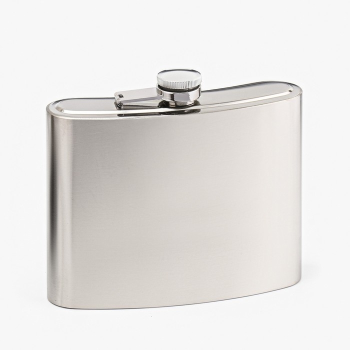 Фляжка для алкоголя 1 л, Фляжка для алкоголя 1 л, "СССР", нержавеющая сталь, чехол, подарочная, армейская