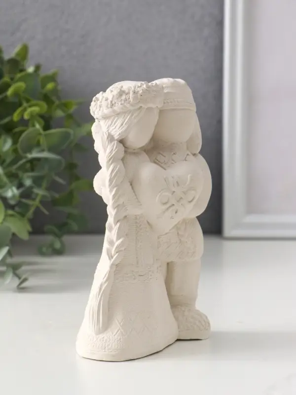 Фигура «Оберег неразлучники», 14×8×5.5 см, натуральный