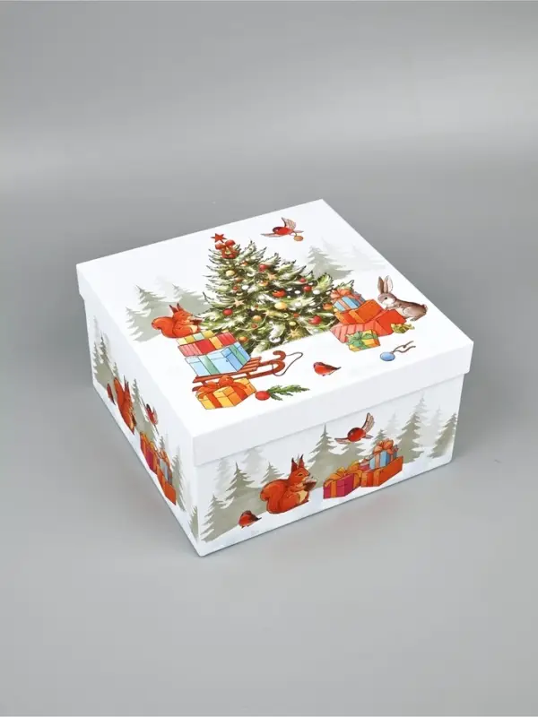 Набор подарочных коробк 5 в 1 «Уютный Новый год», 14×14×8–22×22×12 см Набор подарочных коробк 5 в 1 «Уютный Новый год», 14×14×8–22×22×12 см