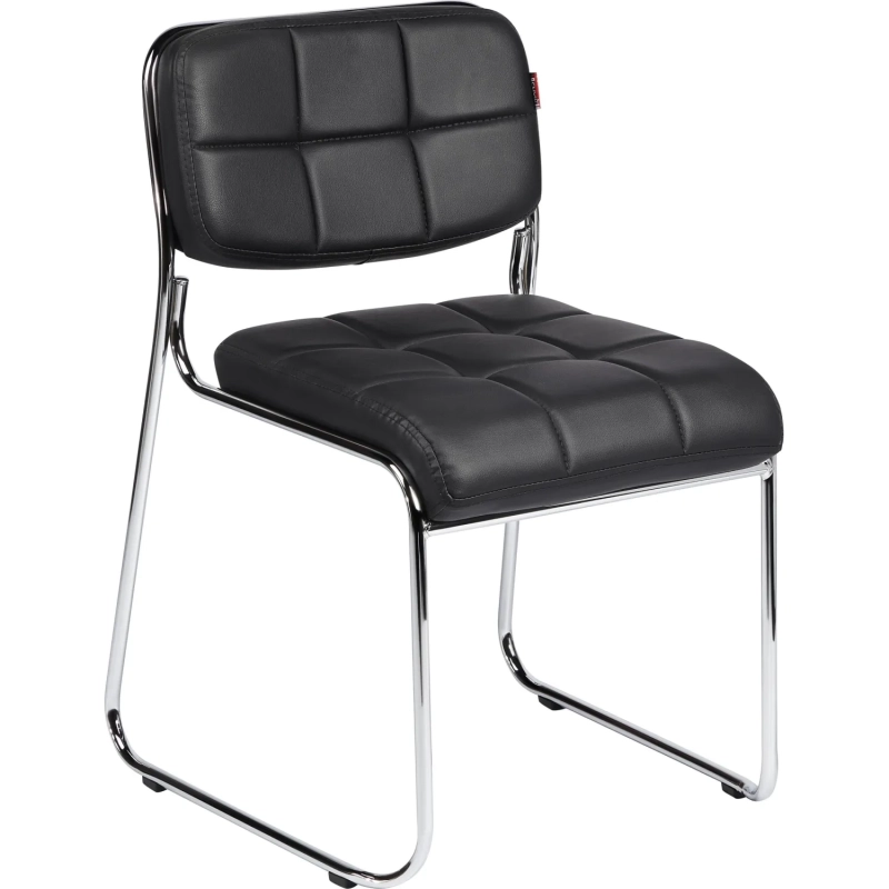 Стул BN_TQ_Стул Echair-803 VP к/з черный,без подл., хром