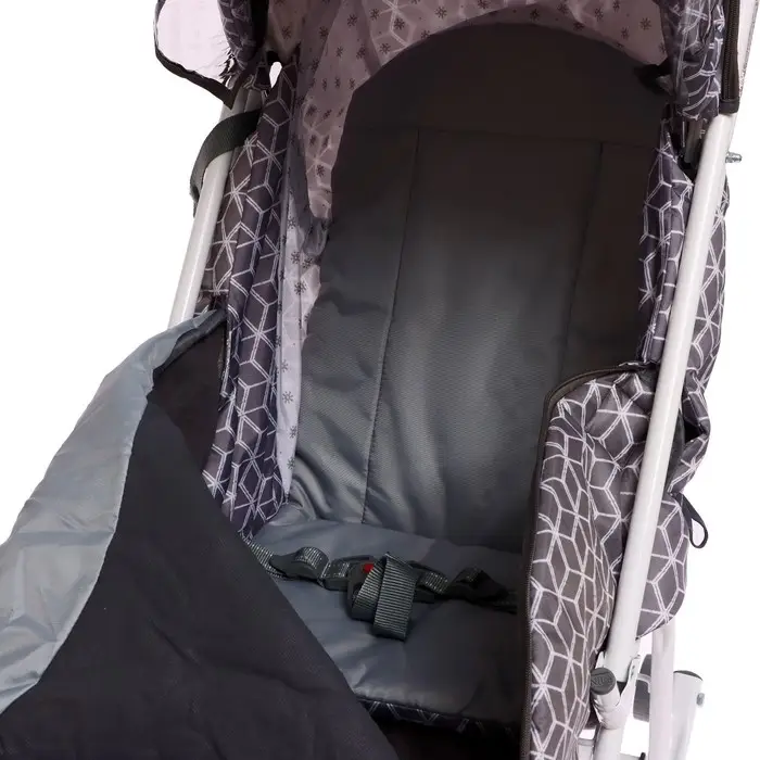 Санки-коляска «Наши детки 3-1К», принт: с ромбиками серый Санки-коляска «Наши детки 3-1К», принт: с ромбиками серый