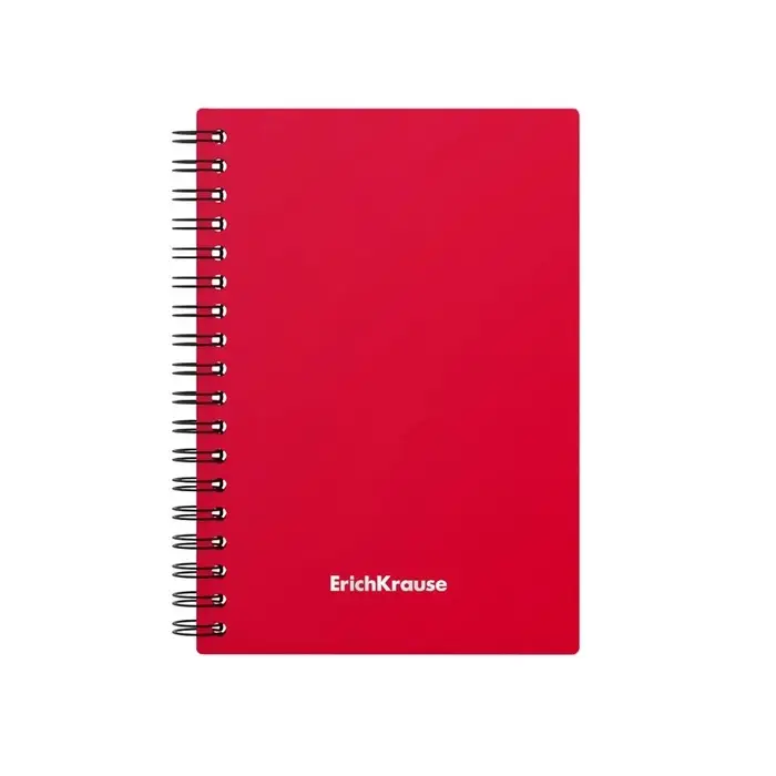Тетрадь на спирали ErichKrause. Classic А6, 60 листов, в клетку, пластиковая обложка, блок офсет, МИКС