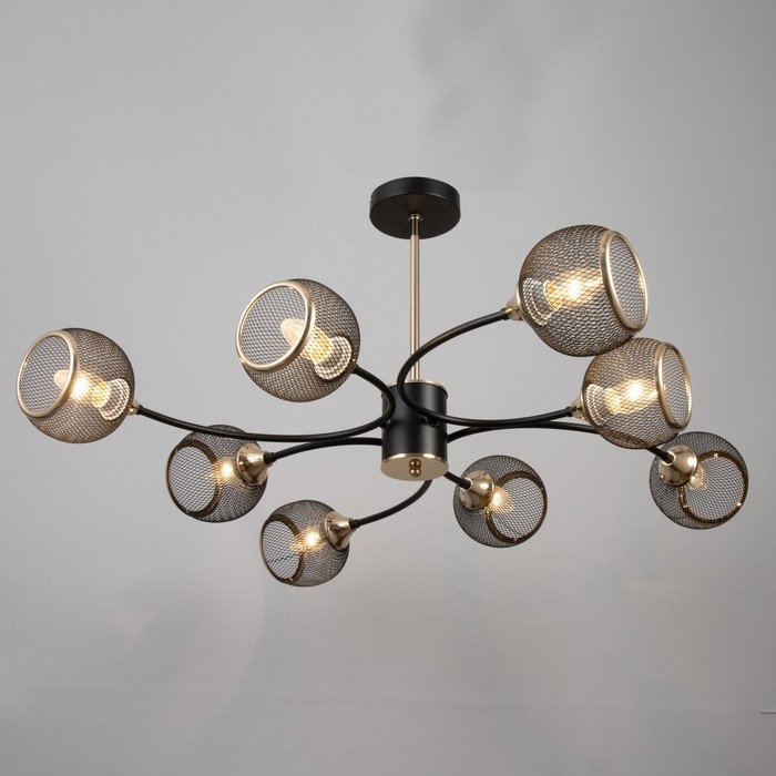 Люстра Люстра "Круэлла" 8хЕ27 40Вт черный 95х95х43см BayerLux