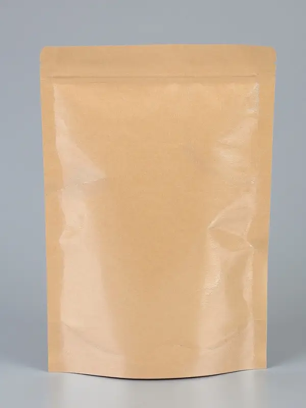 Пакет Zip-lock Крафт с прозрачной стенкой 18&times;26 + 4 см