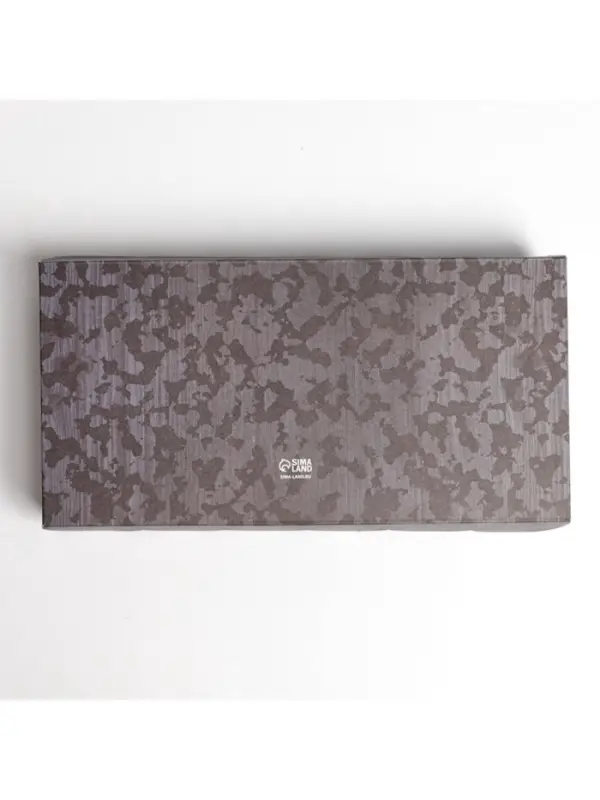 Коробка для печенья, кондитерская упаковка с пластиковой крышкой, &laquo;23 февраля&raquo;, 10.5&times;21&times;3 см