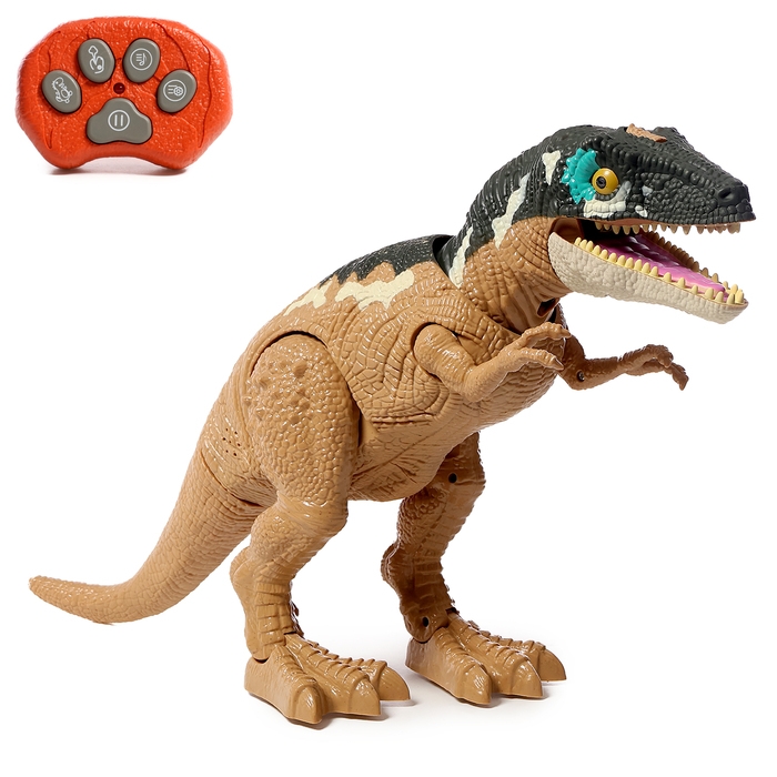 Динозавр «T-Rex», радиоуправление, эффект дыма, проектор, цвет МИКС Динозавр «T-Rex», радиоуправление, эффект дыма, проектор, цвет МИКС