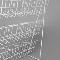 Стойка прикассовая 88.5&times;24&times;56 см, размер ячейки 12.5&times;12&times;13 см, белая