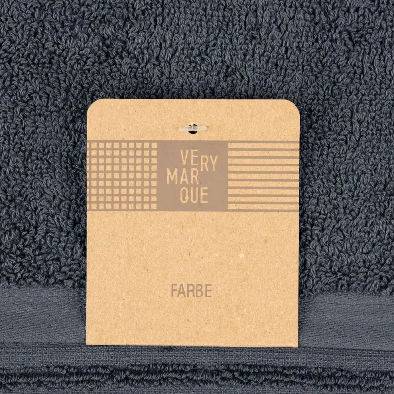 Полотенце Farbe, среднее, темно-серое Полотенце Farbe, среднее, темно-серое