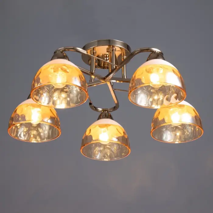 Светильник потолочный BayerLux &laquo;Аквила&raquo;, 5хЕ27, 40 Вт, золото, 45&times;15&times;22 см