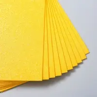 Фоамиран глиттерный Magic 4 Hobby 2 мм, цв.темно-желтый, 20х30 см