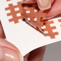 Тейп для лица, набор, 6 листов, бежевый