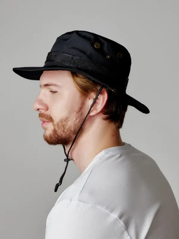 Панама тактическая Storm tactic, до 60 см, черная