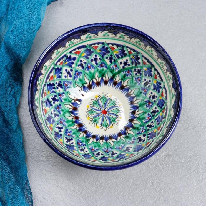 Коса Риштанская Керамика  Коса Риштанская Керамика "Узоры" 15 см, малая, микс