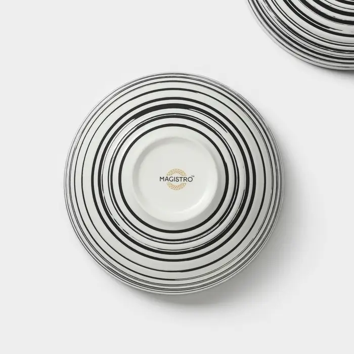 Салатники Magistro Hypnose, 650 мл, 14.7×7 см, набор 2 шт., фарфор, белые Салатники Magistro Hypnose, 650 мл, 14.7×7 см, набор 2 шт., фарфор, белые