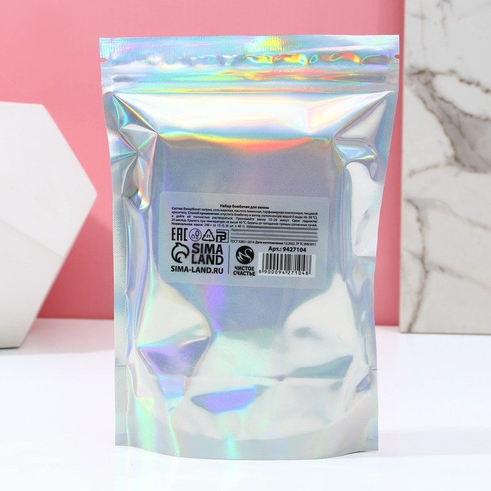 Подарочный набор косметики «Яркой весны!», бомбочки для ванны 6 х 40 г,ЧИСТОЕ СЧАСТЬЕ