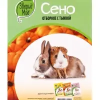 Сено луговое «Зверьё Моё», отборное, ароматное, зеленое, без пыли, тыква, 500 г Сено луговое «Зверьё Моё», отборное, ароматное, зеленое, без пыли, тыква, 500 г