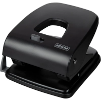 Дырокол Attache Perform до 40 листов, блокиратор,линейка,пластик, черный