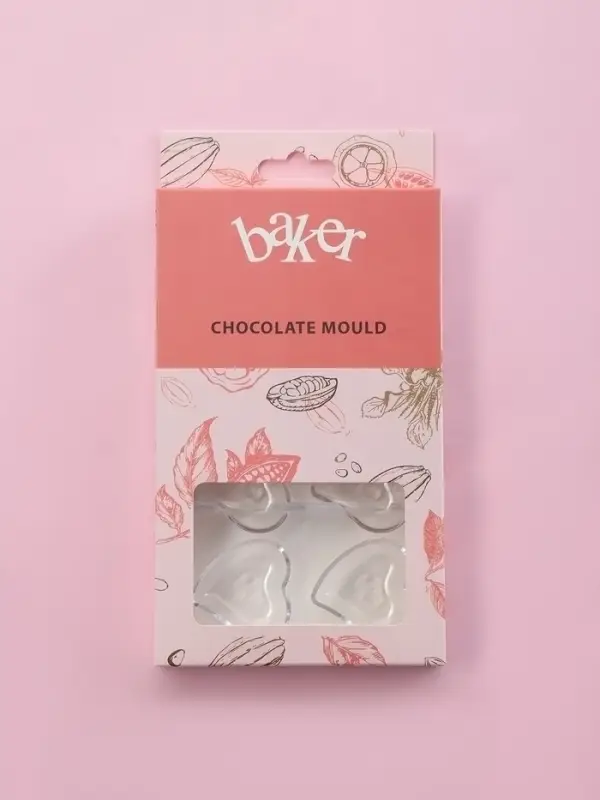 Форма для конфет и шоколада KONFINETTA &laquo;Сердце&raquo;, пластик, 20&times;12&times;2.5 см, 8 ячеек 4&times;4&times;1 см, прозрачная