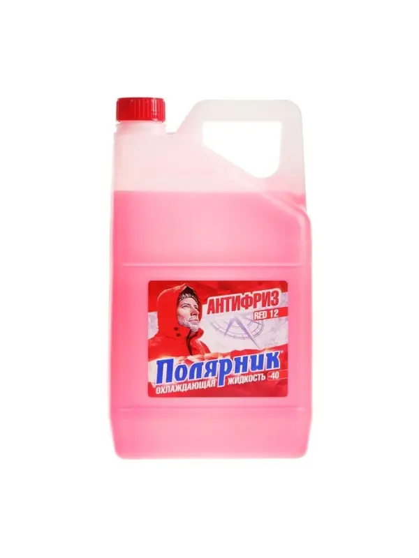 Антифриз G12 &laquo;Полярник&raquo;, -40&deg;C, красный, 5 кг