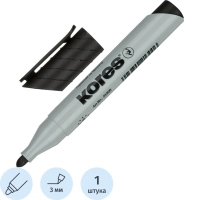 Маркер для флипчартов по бумаге KORES XF1 черный 21300