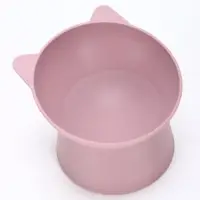 Миска для животных &laquo;КИСА&raquo;, 200 мл, покрытие софт-тач, пластик, лавандовая