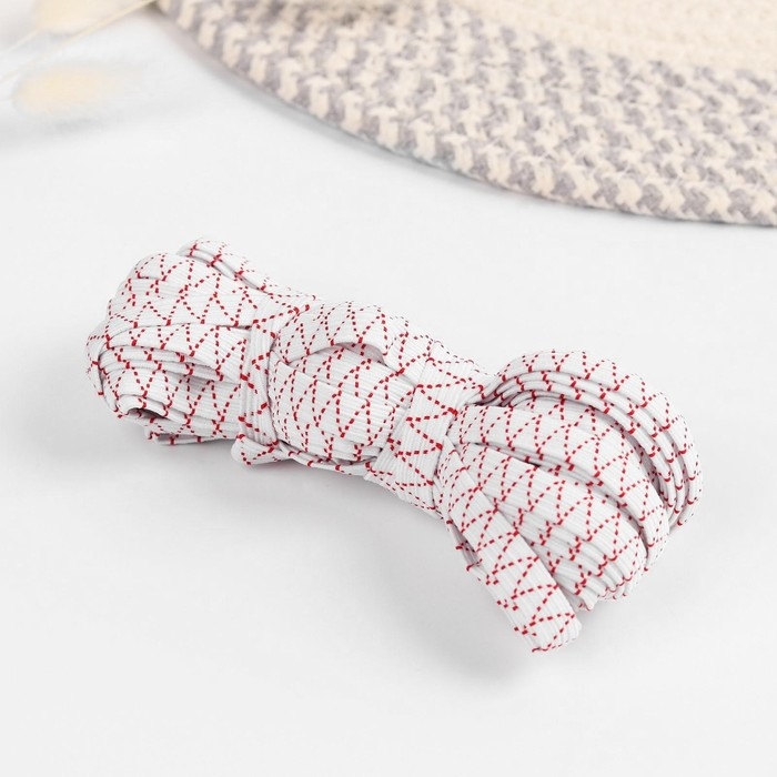 Резинка бельевая, 8 мм, 10 ± 1 м, цвет белый с нитями, цена за 1 штуку Резинка бельевая, 8 мм, 10 ± 1 м, цвет белый с нитями, цена за 1 штуку