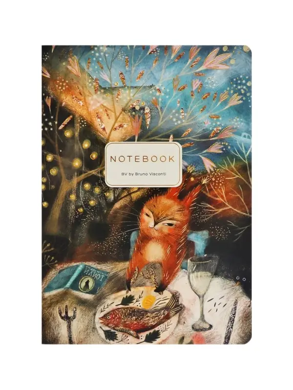 Тетрадь 40л кл BrunoVisconti. FAUNA.Сказочная белка