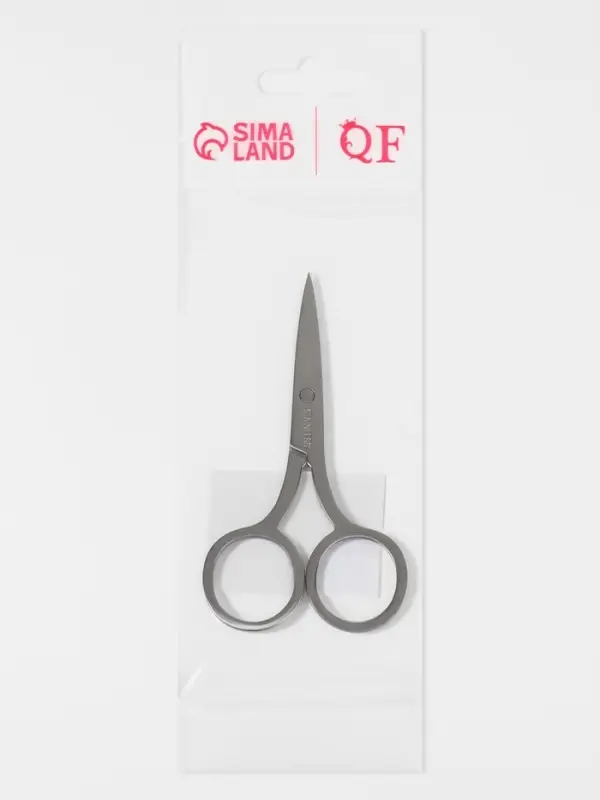 Ножницы маникюрные QF, прямые, узкие, 9 см