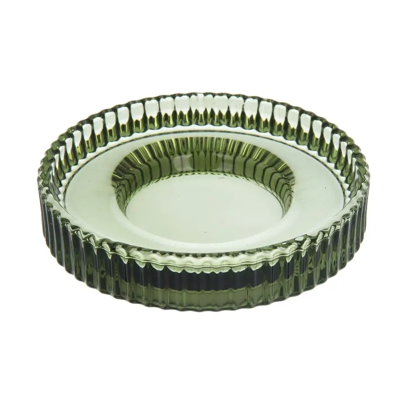 Мыльница тм VETTA Ингрид, стекло, зеленый, 10x10x2,2см