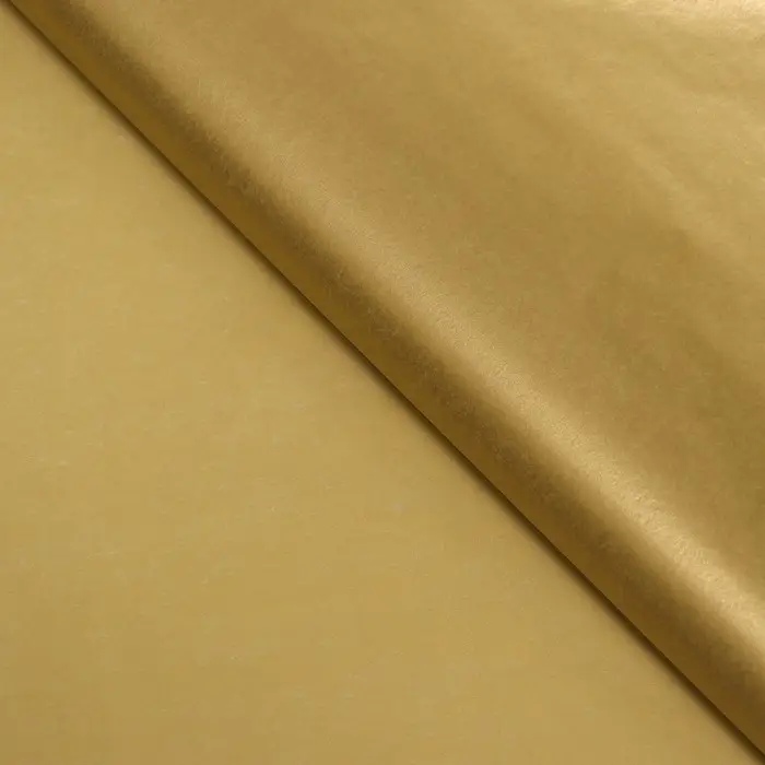 Бумага упаковочная тишью, золотая, 50 см &times; 10 м